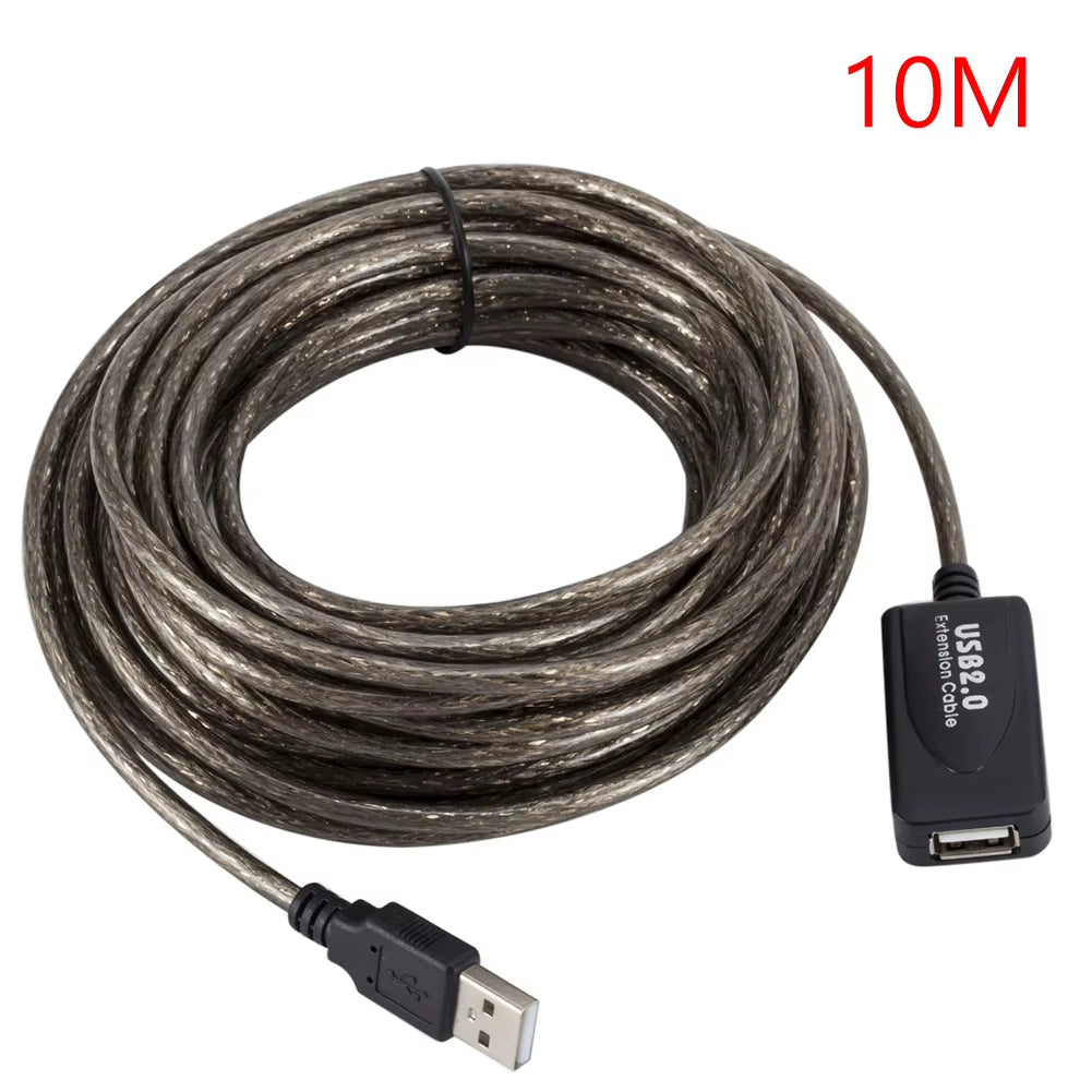 5/10/15/20M USB 2.0 Extension Cable High Speed Male to Female Active Repeater Wireless Network Card Extension Cord USB Adapter
