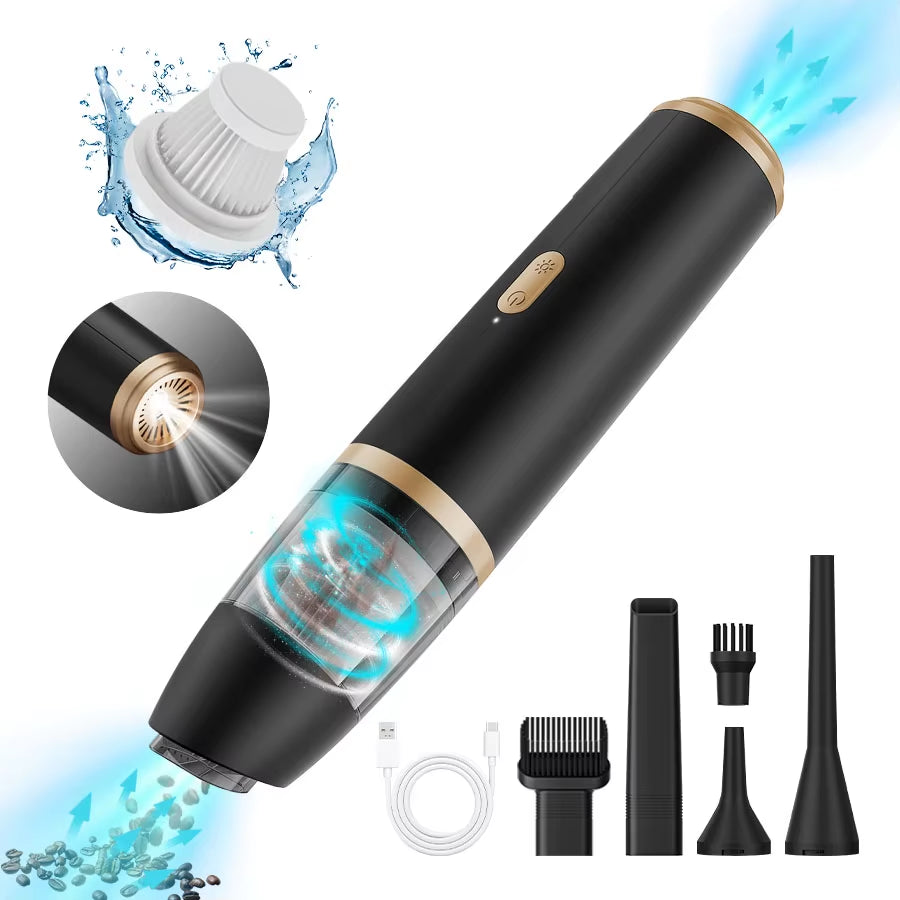 BELIBUY Portable Vacuum Cleaner for Home and Car High Power Cleaning Office Carpets Sofas Pet Hair Mini Vacuum Cleaner Machine