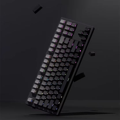 OEM Profile Gradient Side Printed Shine through Keycaps PBT Double Shot Keycap for Mechanical Gamer Keyboard Black Gray Key Caps