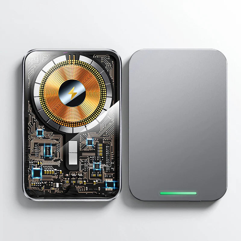 Magnetic Wireless Power Bank PD20W 5000Mah Aluminum Alloy Fast Charge