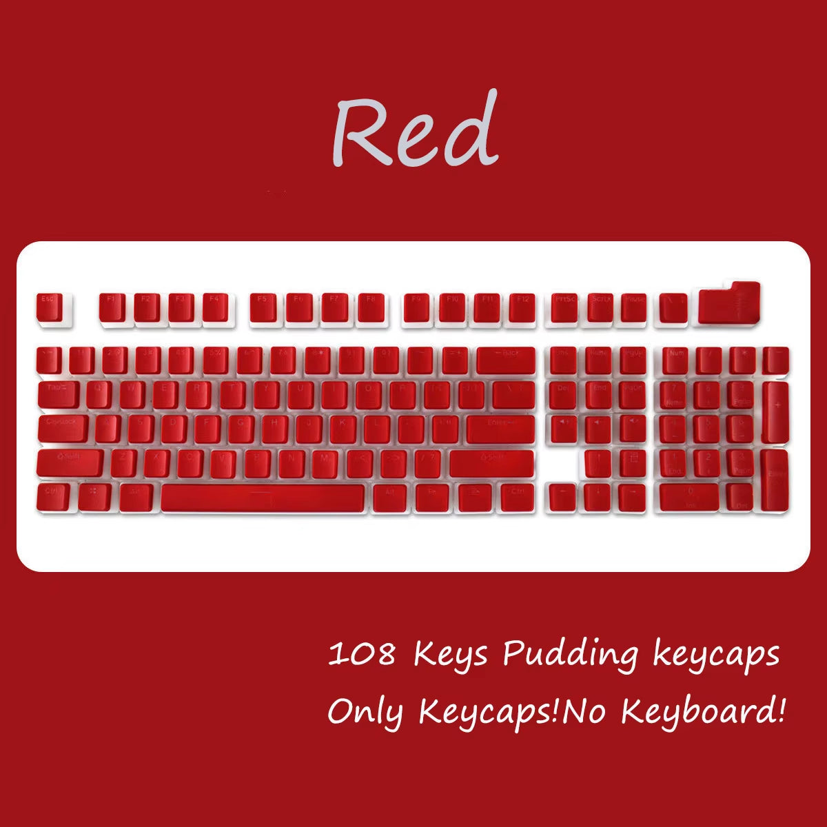 OEM Profile PBT Keycaps 108 Keys Pudding Keycap for Cherry MX Switch Mechanical Keyboard RGB Gamer Backlit Key Caps Custom DIY