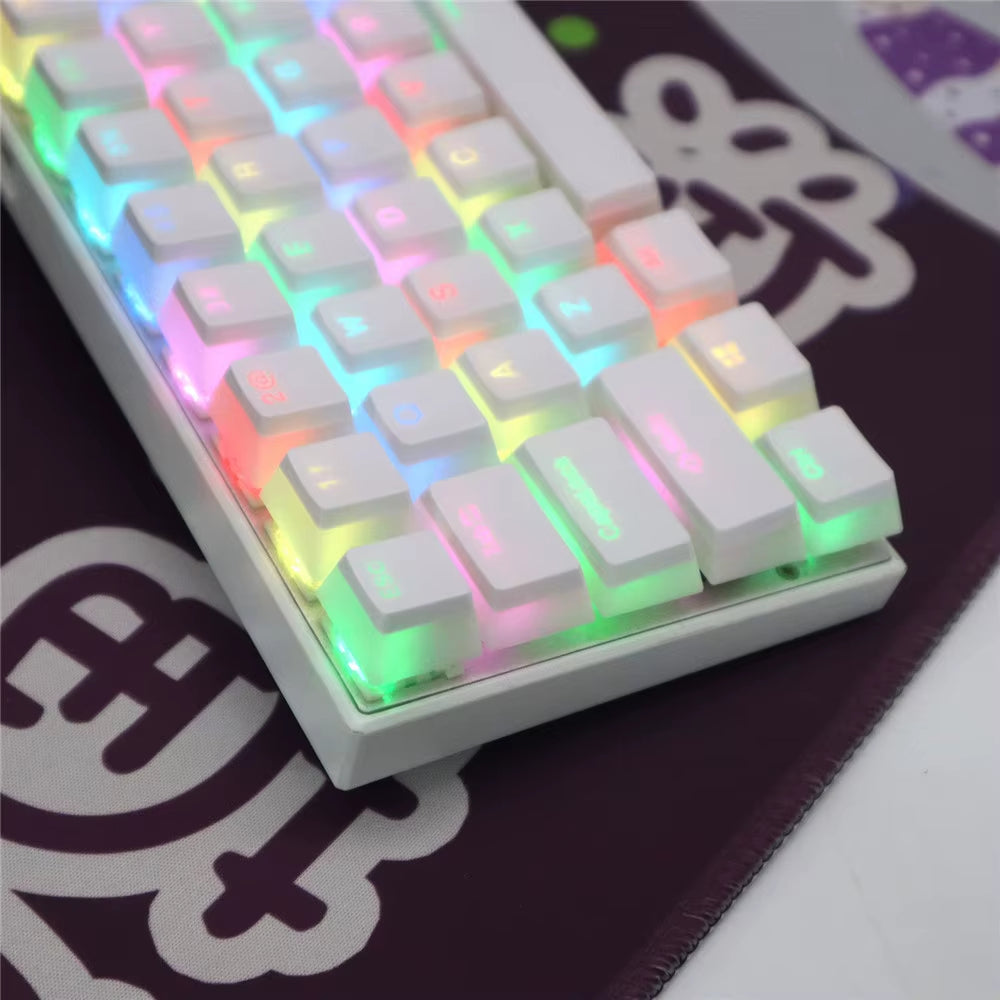 104 Keys Pudding Theme Keycap OEM Profile ABS PBT Double Shot Keycap for Mx Switch Mechanical Keyboard RGB Backlit Key Caps