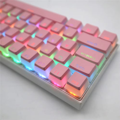 104 Keys Pudding Theme Keycap OEM Profile ABS PBT Double Shot Keycap for Mx Switch Mechanical Keyboard RGB Backlit Key Caps