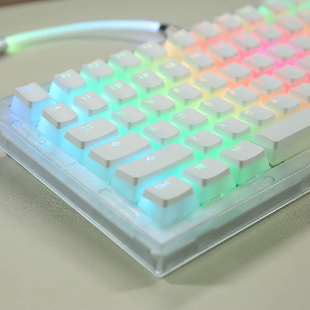 104 Keys Pudding Theme Keycap OEM Profile ABS PBT Double Shot Keycap for Mx Switch Mechanical Keyboard RGB Backlit Key Caps