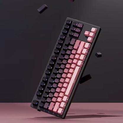 Gradient Keycaps Side Printed Shine through PBT Double Shot OEM Profile for MX Switches Gaming Keyboard 130+Key Caps