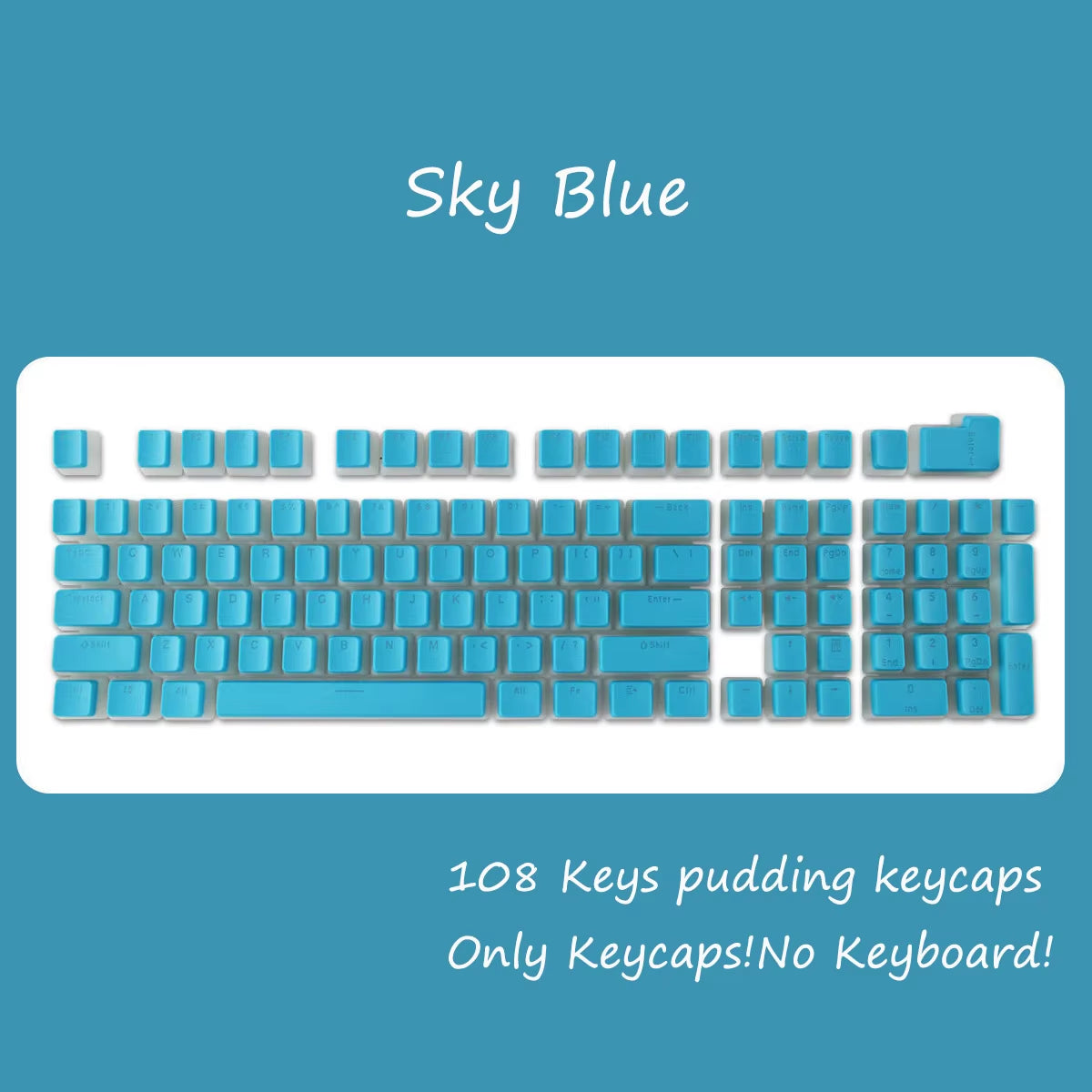 OEM Profile PBT Keycaps 108 Keys Pudding Keycap for Cherry MX Switch Mechanical Keyboard RGB Gamer Backlit Key Caps Custom DIY