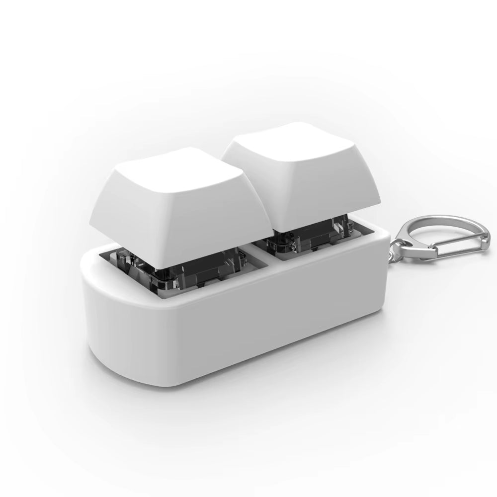 1/2 Keys Mechanical Keyboard Axis Teste Keychain Office Decompression Calming Button Keycap Stress Relief Fidget Toys