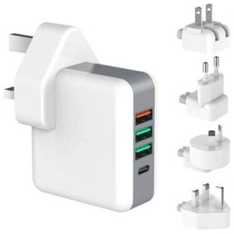 5V2A US Plug Adapter CE Approved QC3.0 Power Hub Multi-Outlet Portable Charger