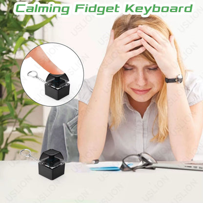 1/2 Keys Mechanical Keyboard Axis Teste Keychain Office Decompression Calming Button Keycap Stress Relief Fidget Toys