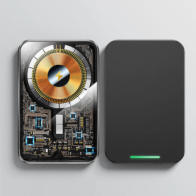 Magnetic Wireless Power Bank PD20W 5000Mah Aluminum Alloy Fast Charge