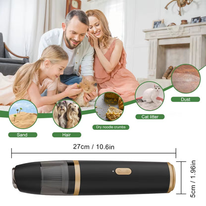 BELIBUY Portable Vacuum Cleaner for Home and Car High Power Cleaning Office Carpets Sofas Pet Hair Mini Vacuum Cleaner Machine