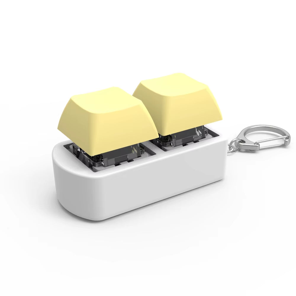 1/2 Keys Mechanical Keyboard Axis Teste Keychain Office Decompression Calming Button Keycap Stress Relief Fidget Toys