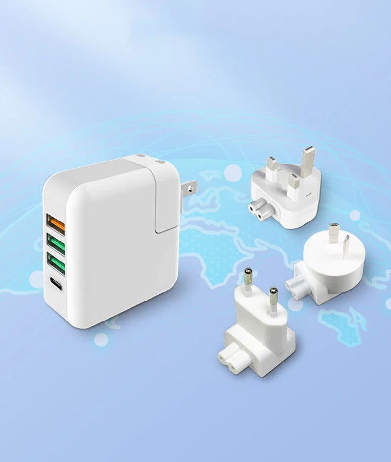 5V2A US Plug Adapter CE Approved QC3.0 Power Hub Multi-Outlet Portable Charger