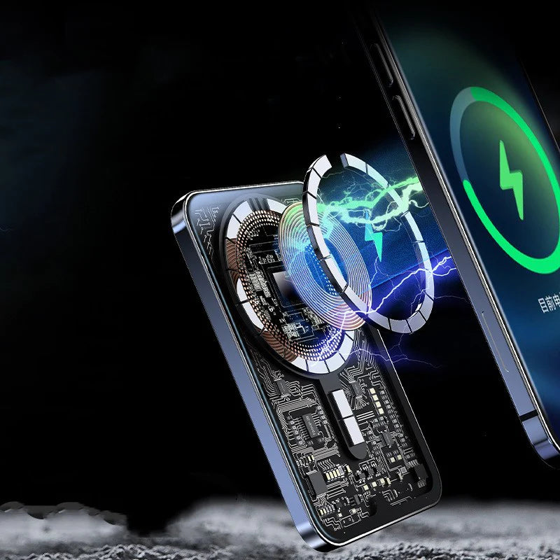 Magnetic Wireless Power Bank PD20W 5000Mah Aluminum Alloy Fast Charge