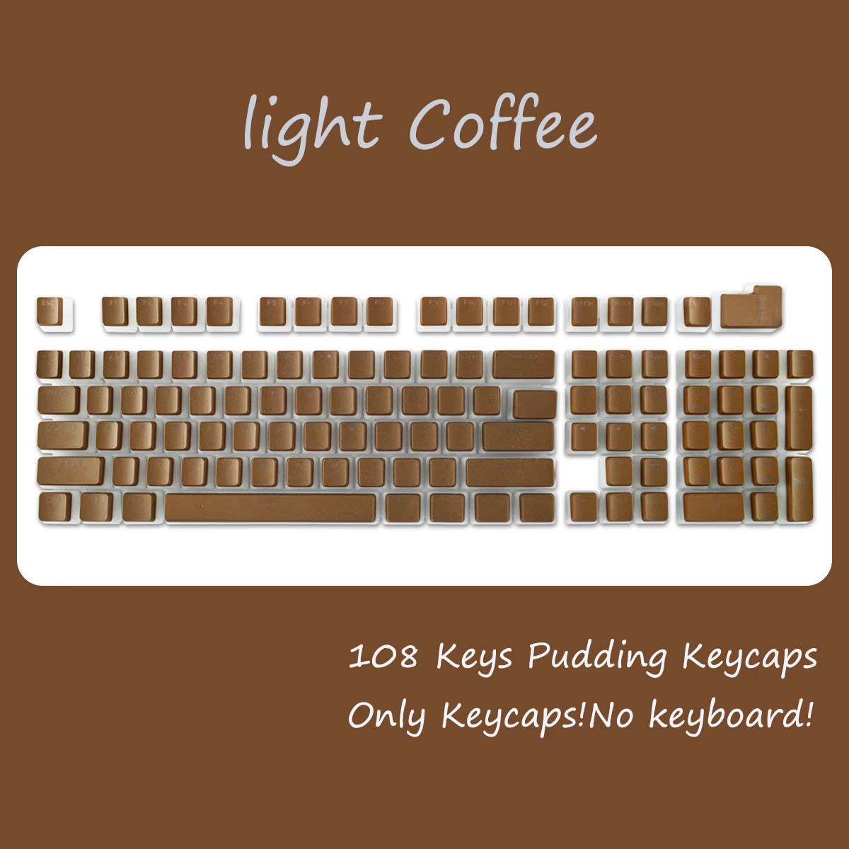 OEM Profile PBT Keycaps 108 Keys Pudding Keycap for Cherry MX Switch Mechanical Keyboard RGB Gamer Backlit Key Caps Custom DIY