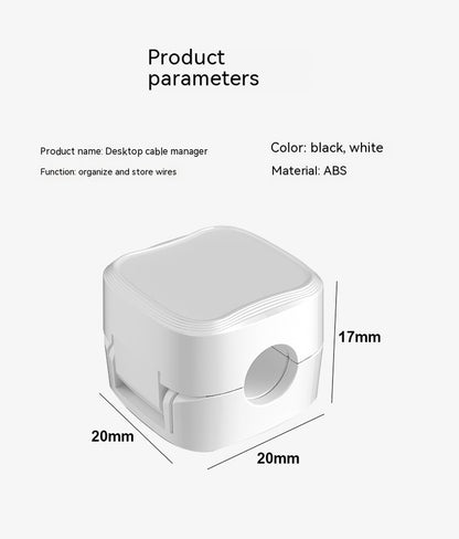 Magnetic Cable Clip under Desk Cable Management Adjustable Cord Holder Wire Organizer and Cable Management Wire Keeper