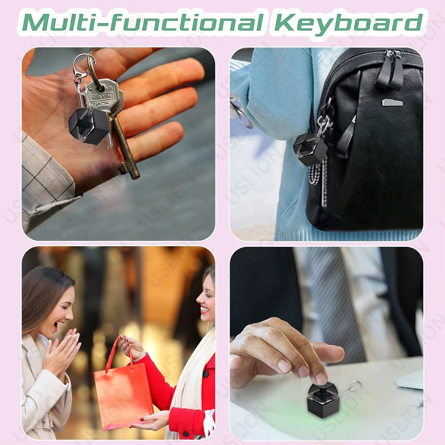1/2 Keys Mechanical Keyboard Axis Teste Keychain Office Decompression Calming Button Keycap Stress Relief Fidget Toys