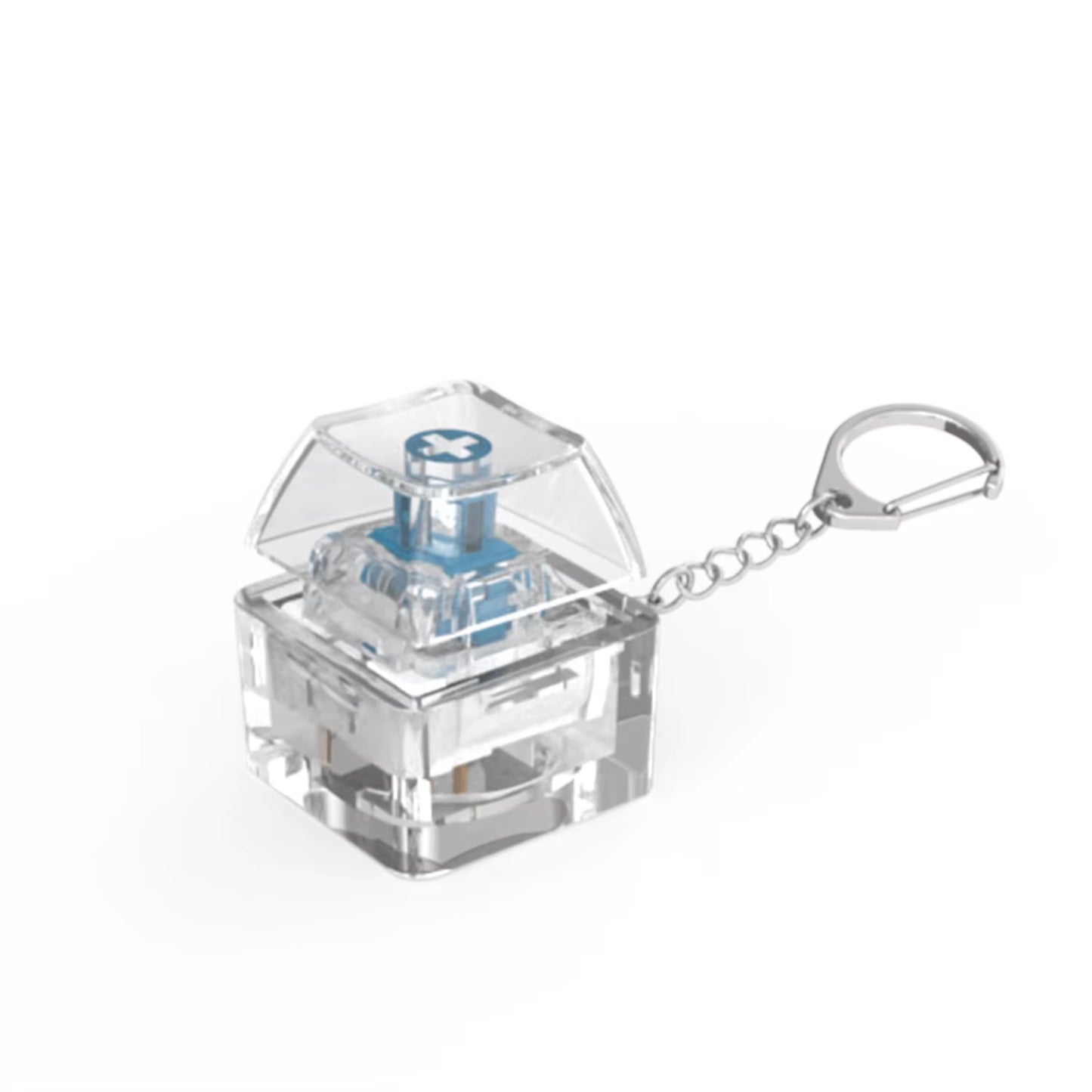 1/2 Keys Mechanical Keyboard Axis Teste Keychain Office Decompression Calming Button Keycap Stress Relief Fidget Toys