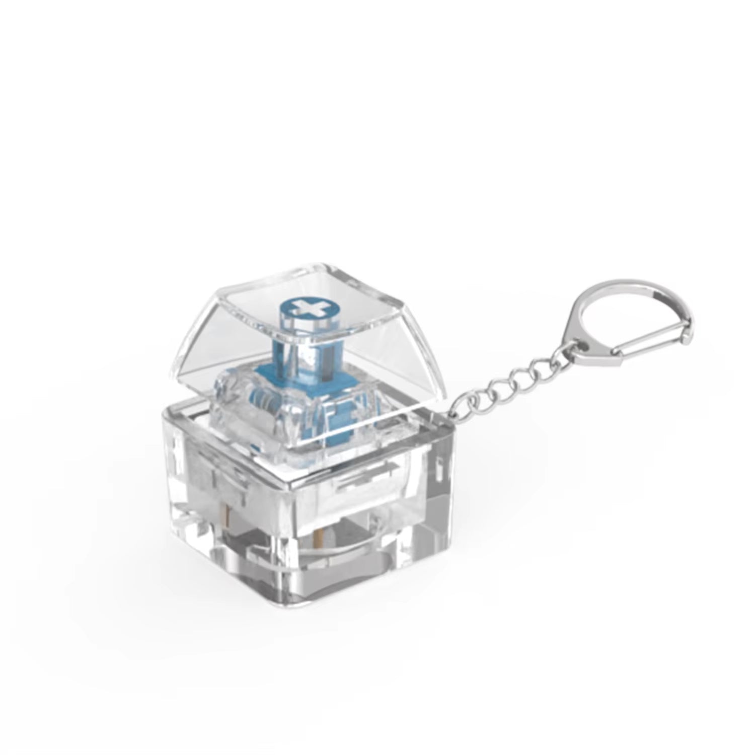 1/2 Keys Mechanical Keyboard Axis Teste Keychain Office Decompression Calming Button Keycap Stress Relief Fidget Toys