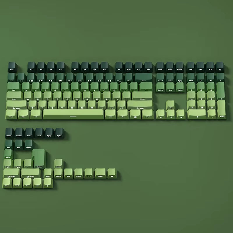 Gradient Keycaps Side Printed Shine through PBT Double Shot OEM Profile for MX Switches Gaming Keyboard 130+Key Caps