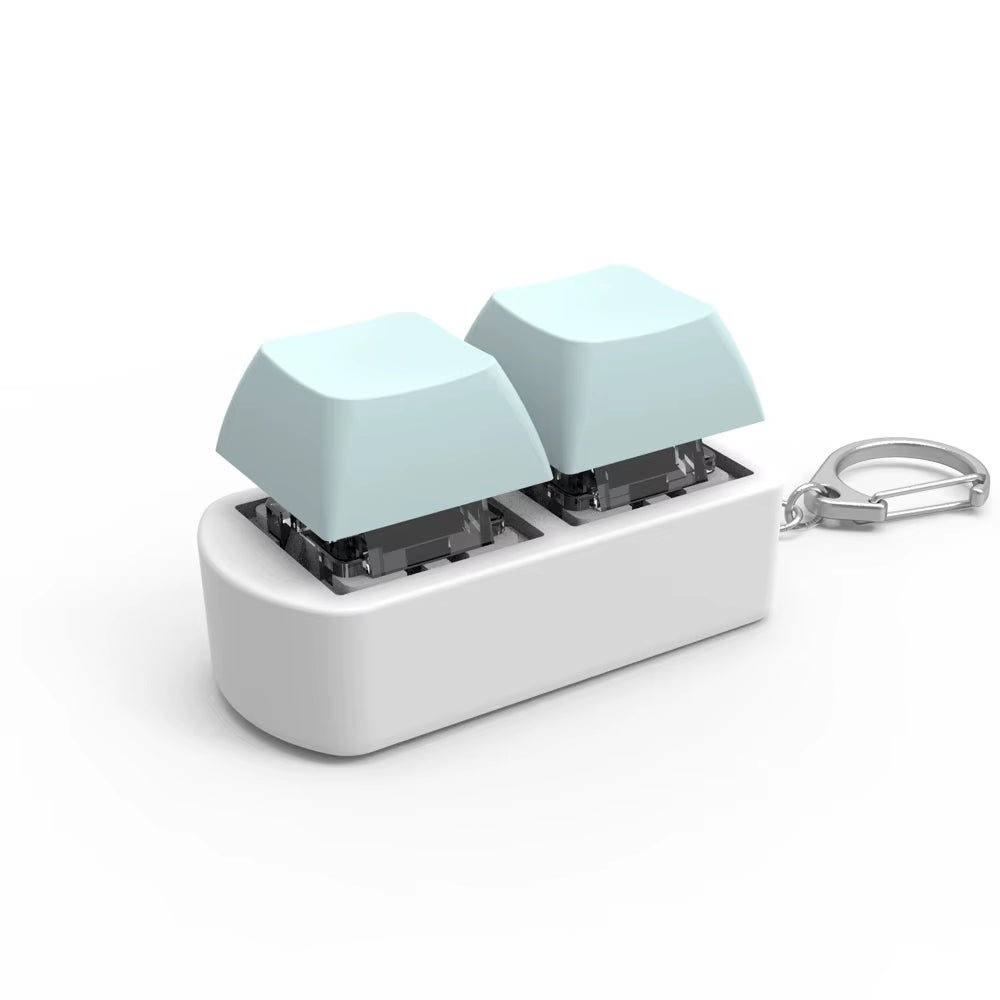 1/2 Keys Mechanical Keyboard Axis Teste Keychain Office Decompression Calming Button Keycap Stress Relief Fidget Toys