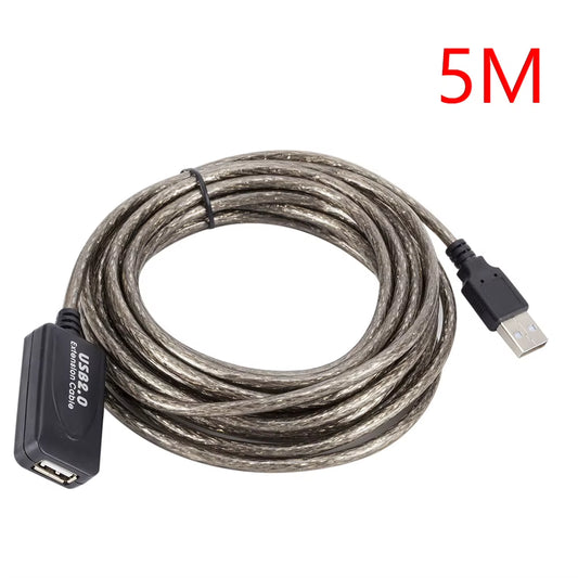 5/10/15/20M USB 2.0 Extension Cable High Speed Male to Female Active Repeater Wireless Network Card Extension Cord USB Adapter