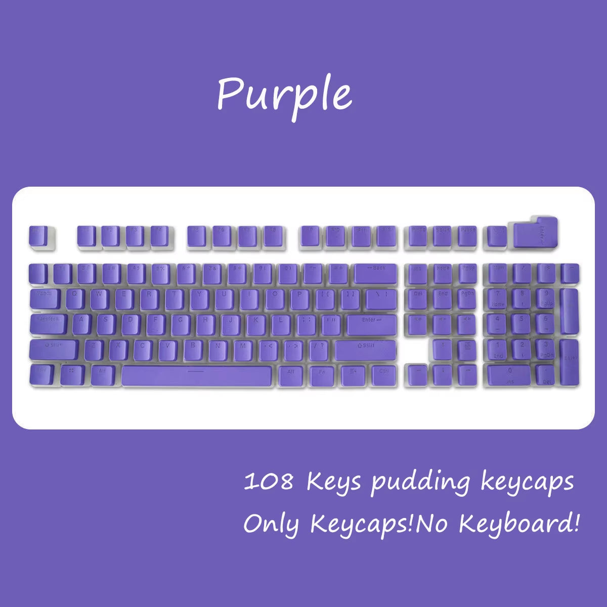 OEM Profile PBT Keycaps 108 Keys Pudding Keycap for Cherry MX Switch Mechanical Keyboard RGB Gamer Backlit Key Caps Custom DIY