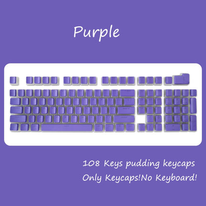 OEM Profile PBT Keycaps 108 Keys Pudding Keycap for Cherry MX Switch Mechanical Keyboard RGB Gamer Backlit Key Caps Custom DIY