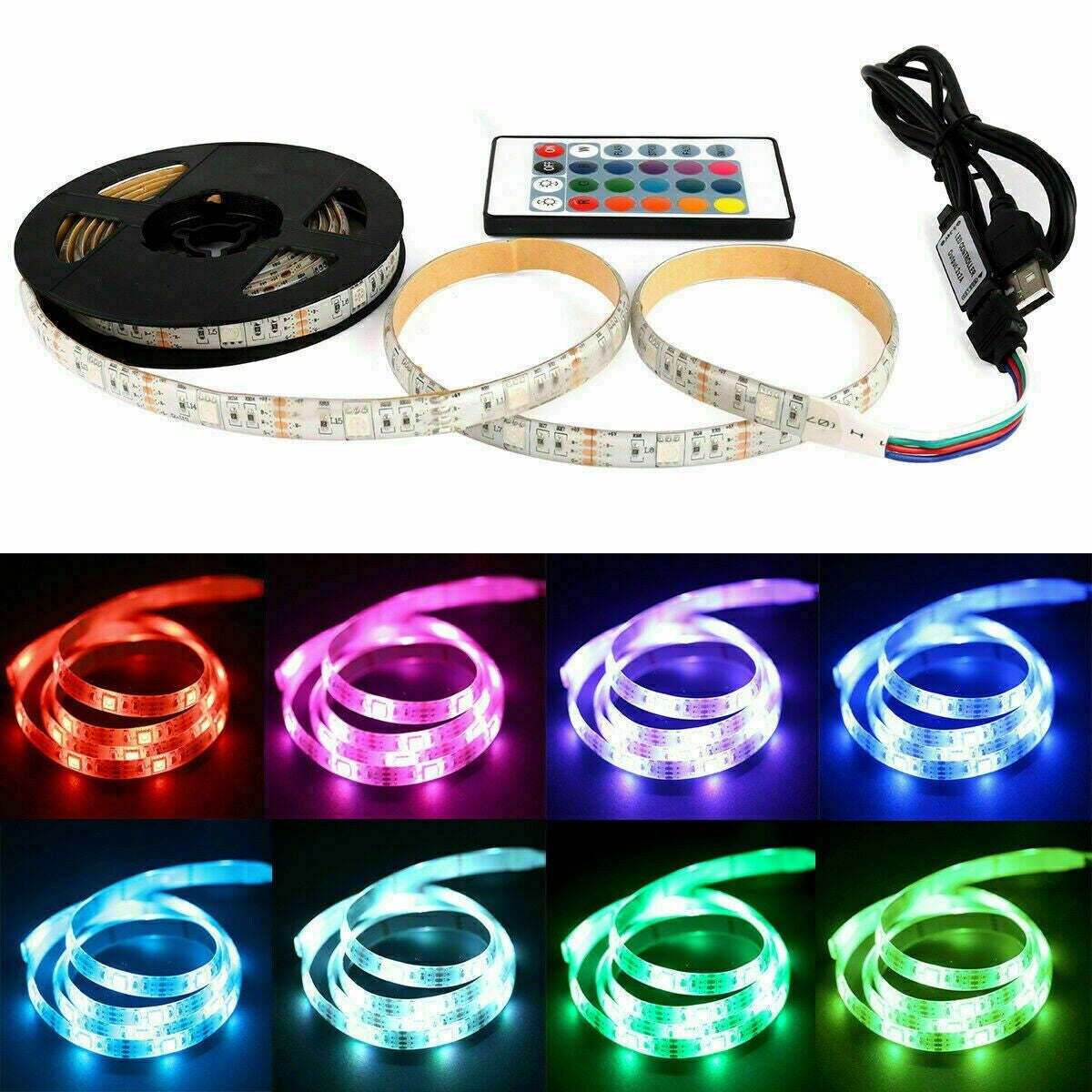 Led Light Strip RGB Smd 2835 Flexible Ribbon Tape Led Light Strip RGB 5M Tapes
