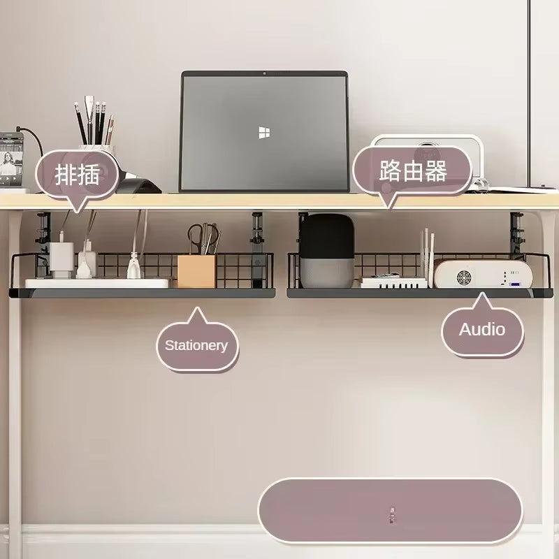 Under Desk Cable Management Tray, No Drill Steel Desk Cable Organizers, Wire Management Tray Cable Management Rack