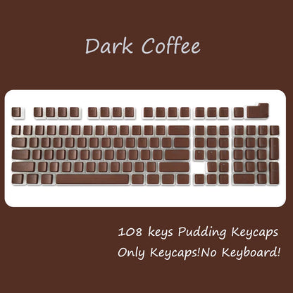 OEM Profile PBT Keycaps 108 Keys Pudding Keycap for Cherry MX Switch Mechanical Keyboard RGB Gamer Backlit Key Caps Custom DIY