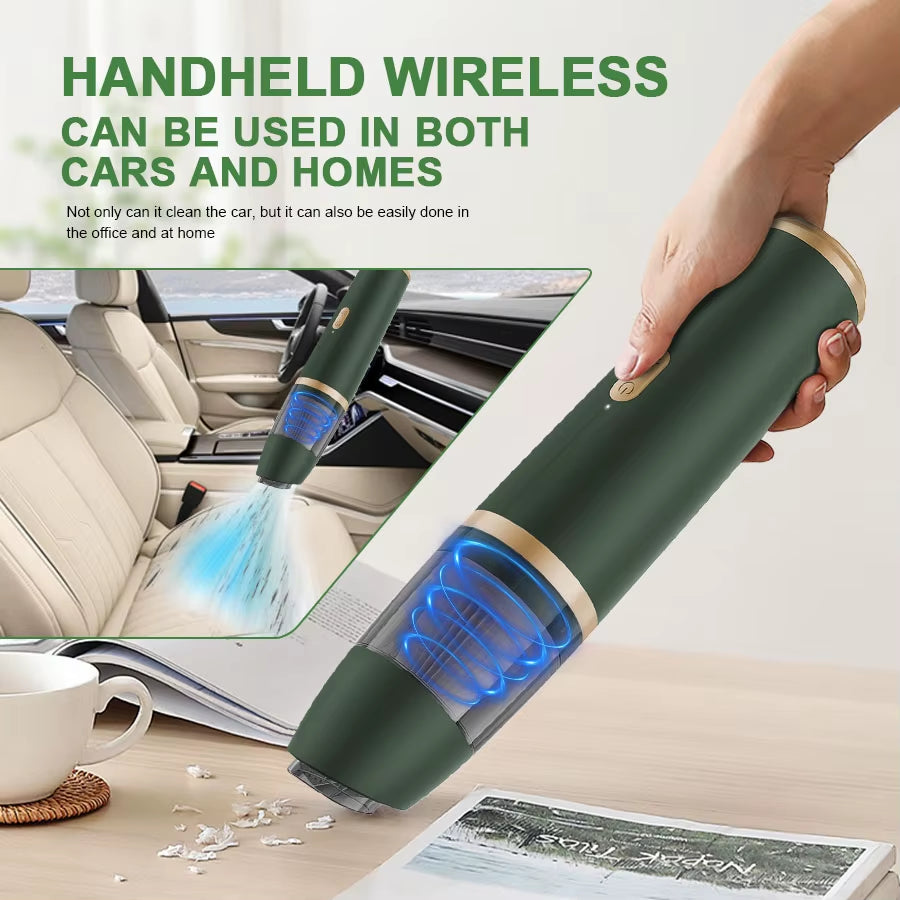 BELIBUY Portable Vacuum Cleaner for Home and Car High Power Cleaning Office Carpets Sofas Pet Hair Mini Vacuum Cleaner Machine