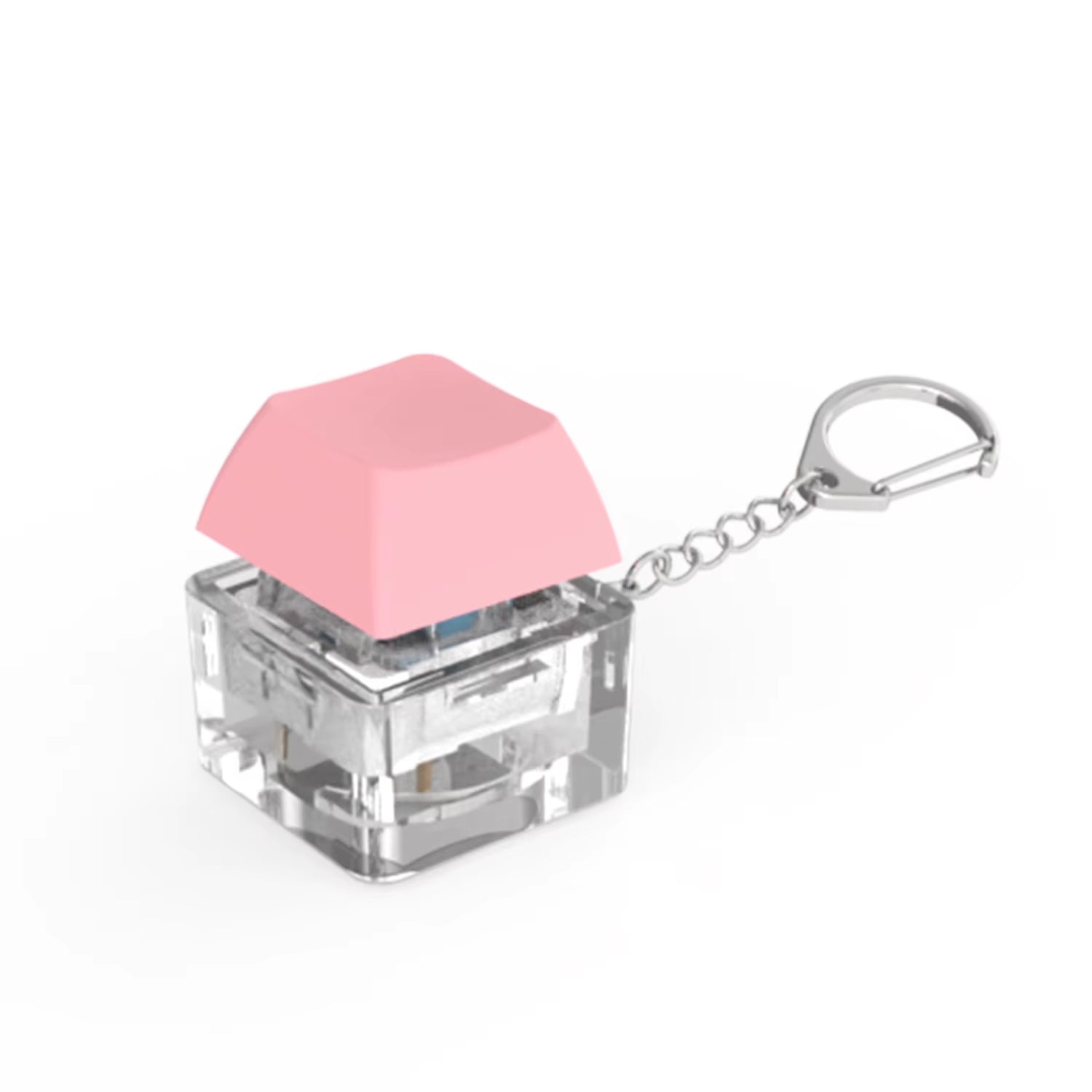 1/2 Keys Mechanical Keyboard Axis Teste Keychain Office Decompression Calming Button Keycap Stress Relief Fidget Toys