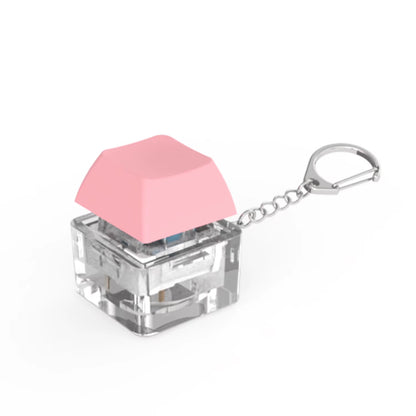 1/2 Keys Mechanical Keyboard Axis Teste Keychain Office Decompression Calming Button Keycap Stress Relief Fidget Toys