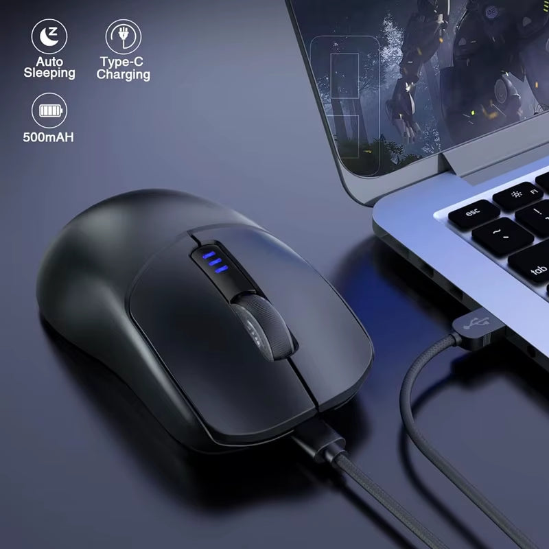 SC580 Wireless Gaming Mouse BT 5.0/2.4G/Wired 3 Mode W/ 10000 DPI PAW3325 Sensor 500Mah Battery Lightweight E-Sports Mouse