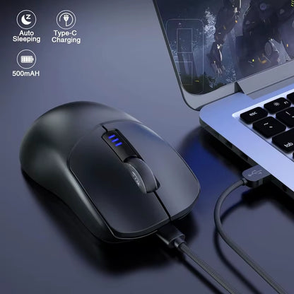SC580 Wireless Gaming Mouse BT 5.0/2.4G/Wired 3 Mode W/ 10000 DPI PAW3325 Sensor 500Mah Battery Lightweight E-Sports Mouse