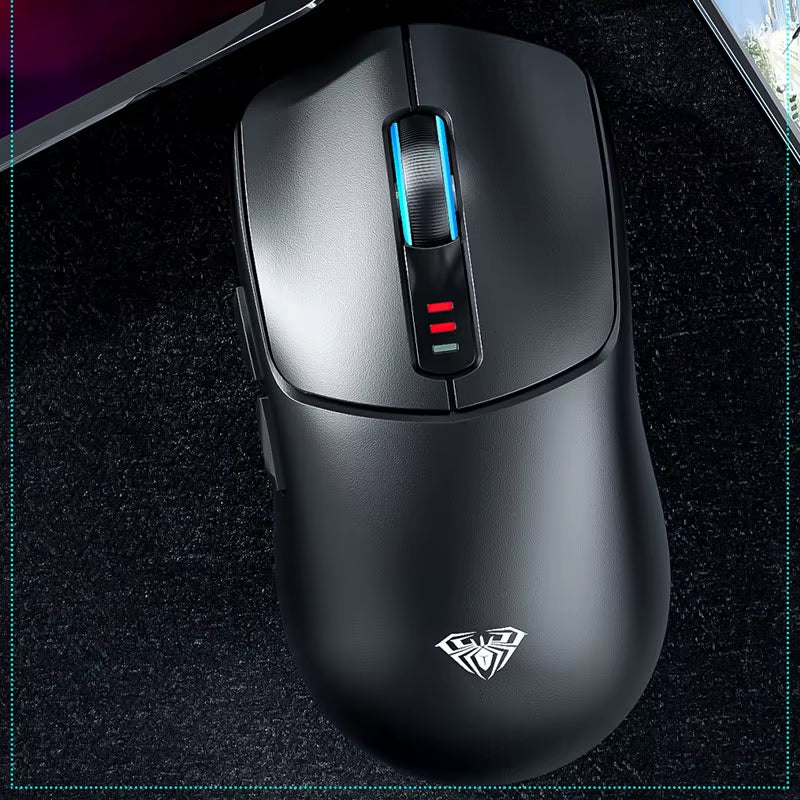 SC580 Wireless Gaming Mouse BT 5.0/2.4G/Wired 3 Mode W/ 10000 DPI PAW3325 Sensor 500Mah Battery Lightweight E-Sports Mouse