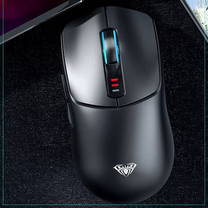 SC580 Wireless Gaming Mouse BT 5.0/2.4G/Wired 3 Mode W/ 10000 DPI PAW3325 Sensor 500Mah Battery Lightweight E-Sports Mouse