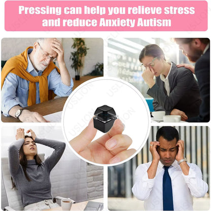 1/2 Keys Mechanical Keyboard Axis Teste Keychain Office Decompression Calming Button Keycap Stress Relief Fidget Toys