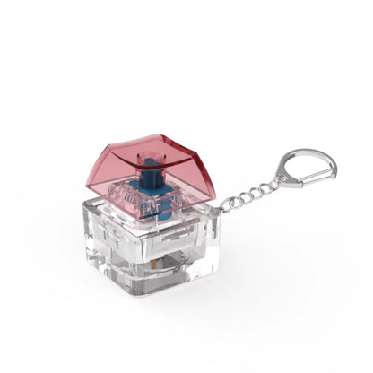 1/2 Keys Mechanical Keyboard Axis Teste Keychain Office Decompression Calming Button Keycap Stress Relief Fidget Toys