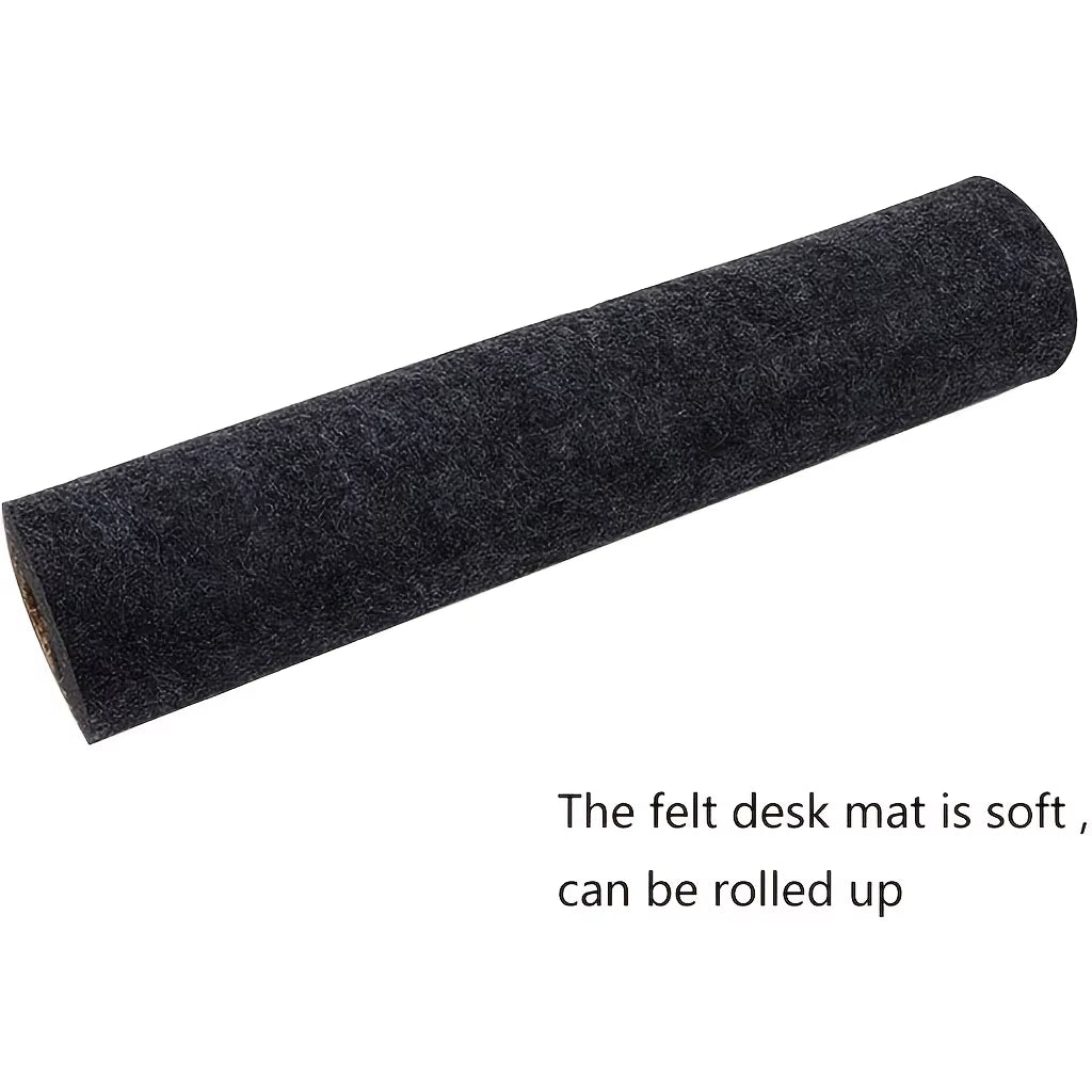 80*40Cm Extra-Large Premium Felt Mouse Pad for Gaming and Office - Anti-Slip Durable Polyester Desk Mat XXL Gaming Wool Felt Pad
