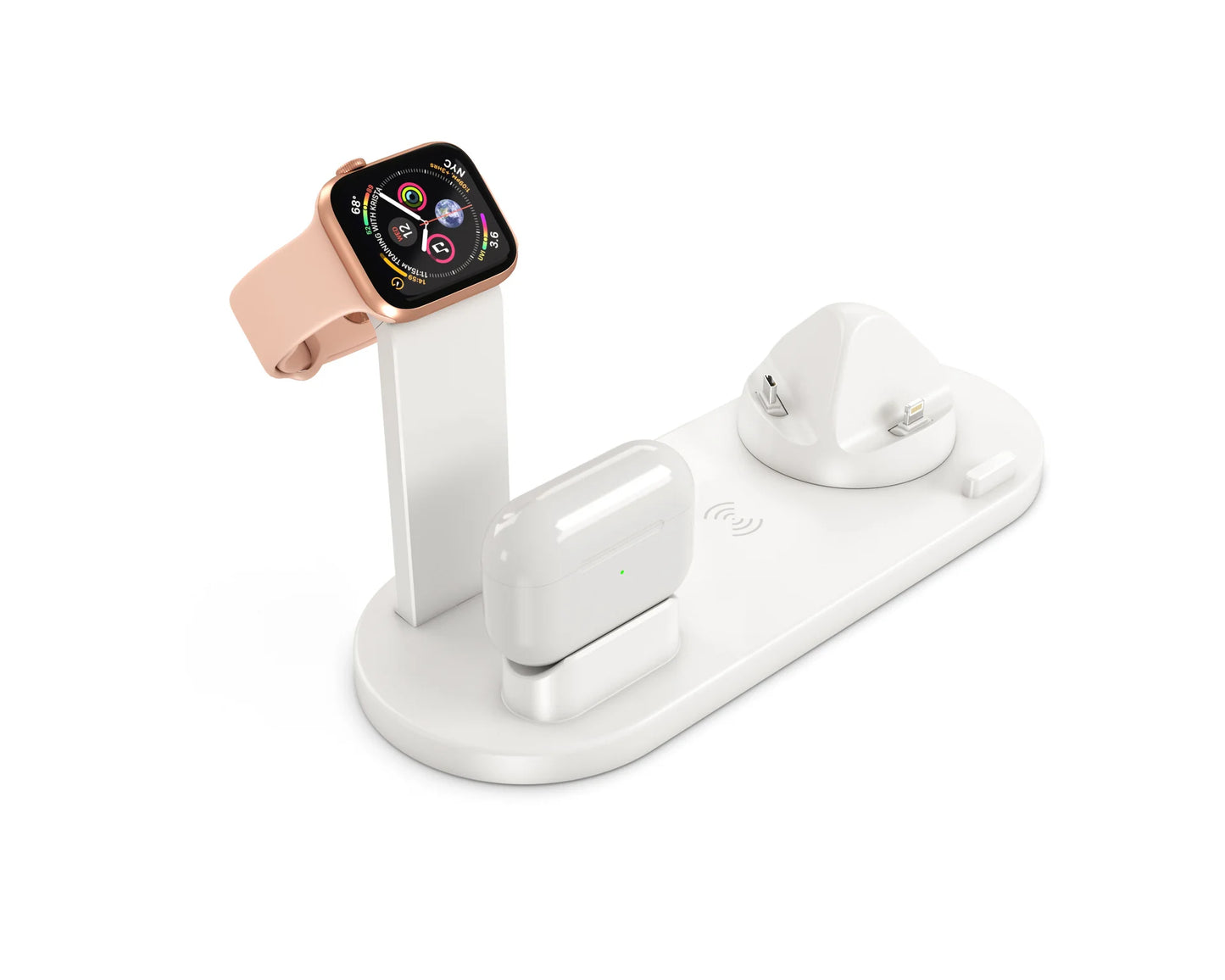 Multi-Function Wireless Charging Stand for Watch and Headphones