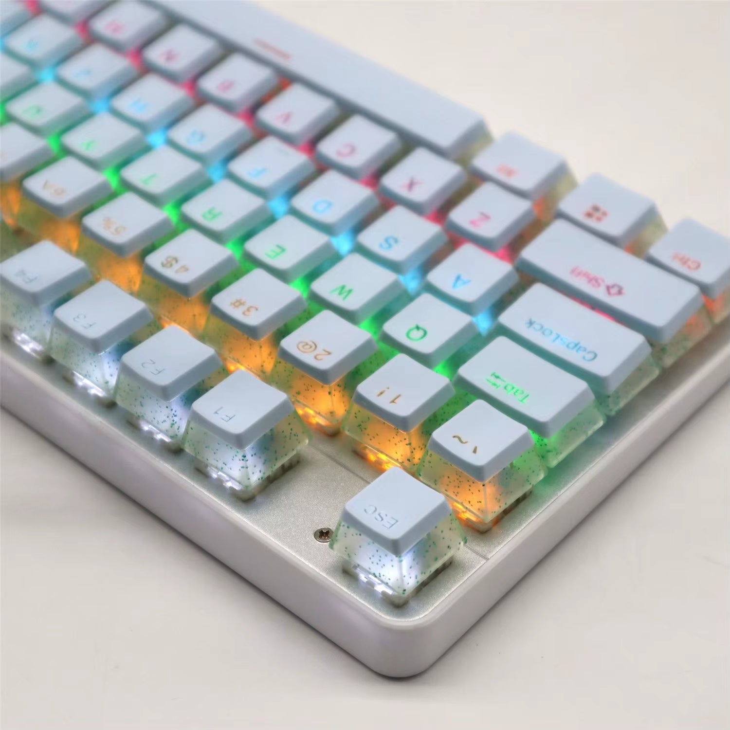 104 Keys Pudding Theme Keycap OEM Profile ABS PBT Double Shot Keycap for Mx Switch Mechanical Keyboard RGB Backlit Key Caps