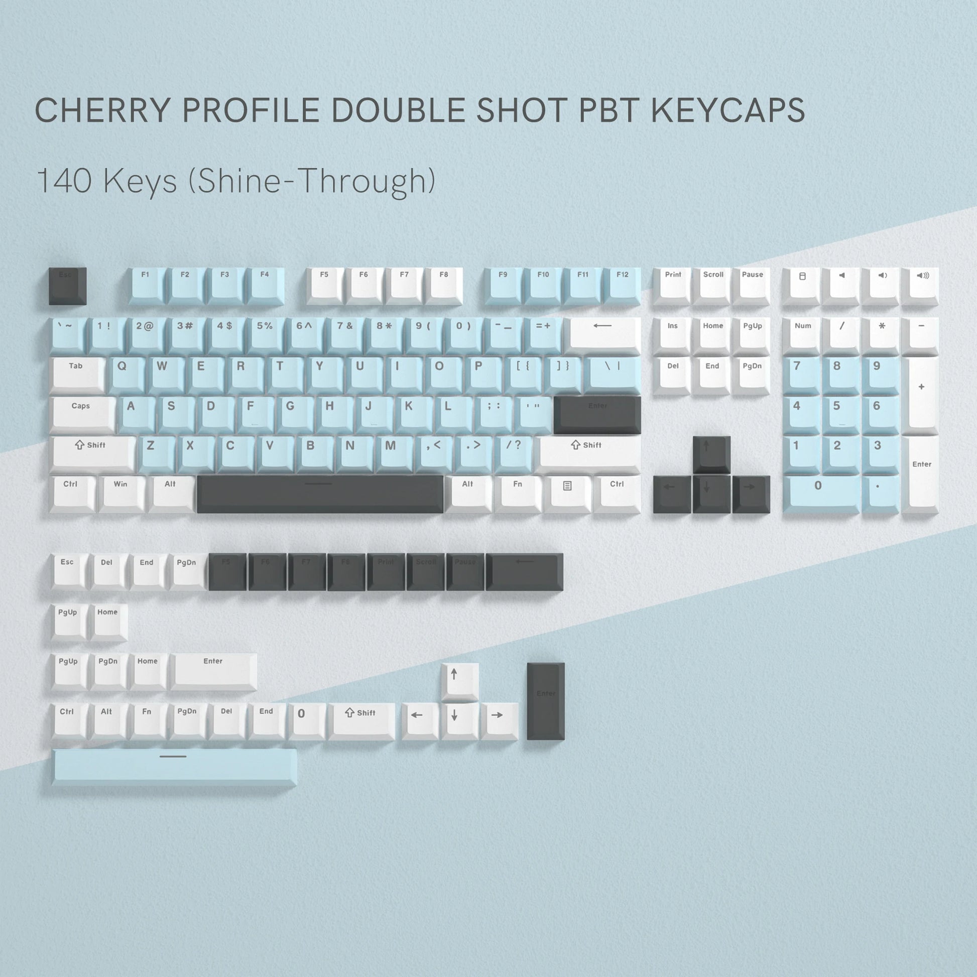 138 Keys Retro Brown Gray PBT Keycap Double Shot Cherry Profile Key Caps for Cherry MX Switches Mechanical Gamer Keyboard