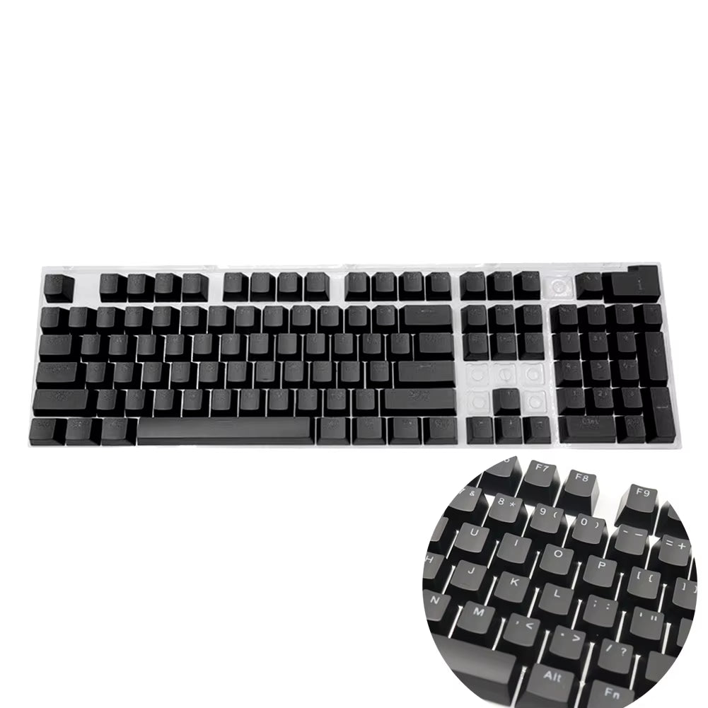 104Pcs Universal Mechanical Keyboard Keycaps Ergonomic Blank Keycaps for Cherry MX Mechanical Keyboard Replacement Backlit Key