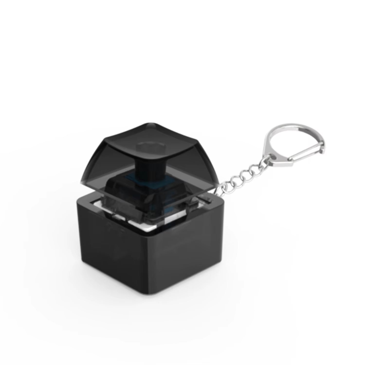 1/2 Keys Mechanical Keyboard Axis Teste Keychain Office Decompression Calming Button Keycap Stress Relief Fidget Toys