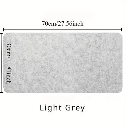 80*40Cm Extra-Large Premium Felt Mouse Pad for Gaming and Office - Anti-Slip Durable Polyester Desk Mat XXL Gaming Wool Felt Pad