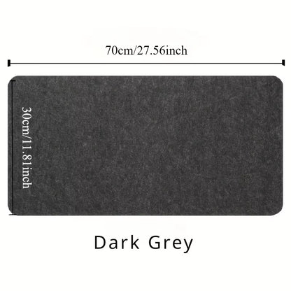 80*40Cm Extra-Large Premium Felt Mouse Pad for Gaming and Office - Anti-Slip Durable Polyester Desk Mat XXL Gaming Wool Felt Pad