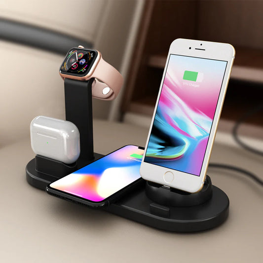 Multi-Function Wireless Charging Stand for Watch and Headphones